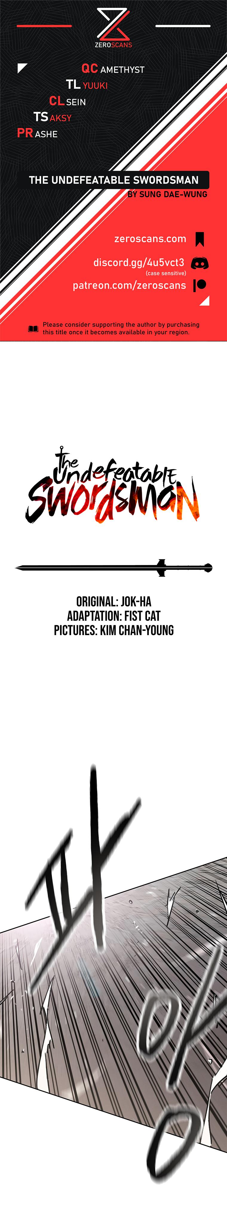 The Undefeatable Swordsman Chap 154 - Next Chap 155