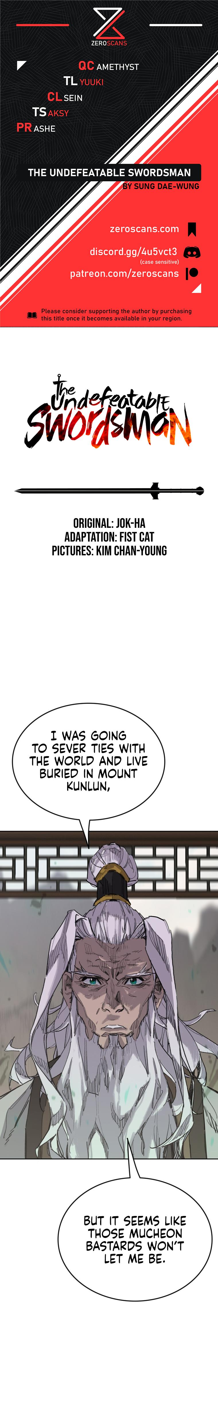 The Undefeatable Swordsman Chap 153 - Next Chap 154
