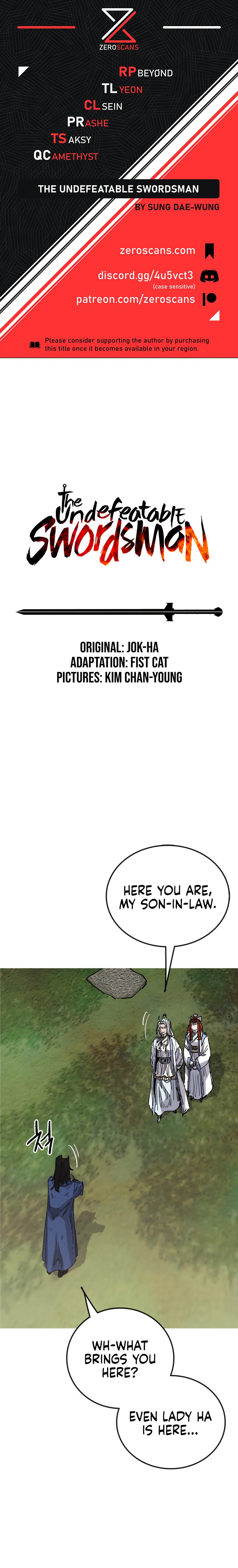 The Undefeatable Swordsman Chap 164 - Next Chap 165