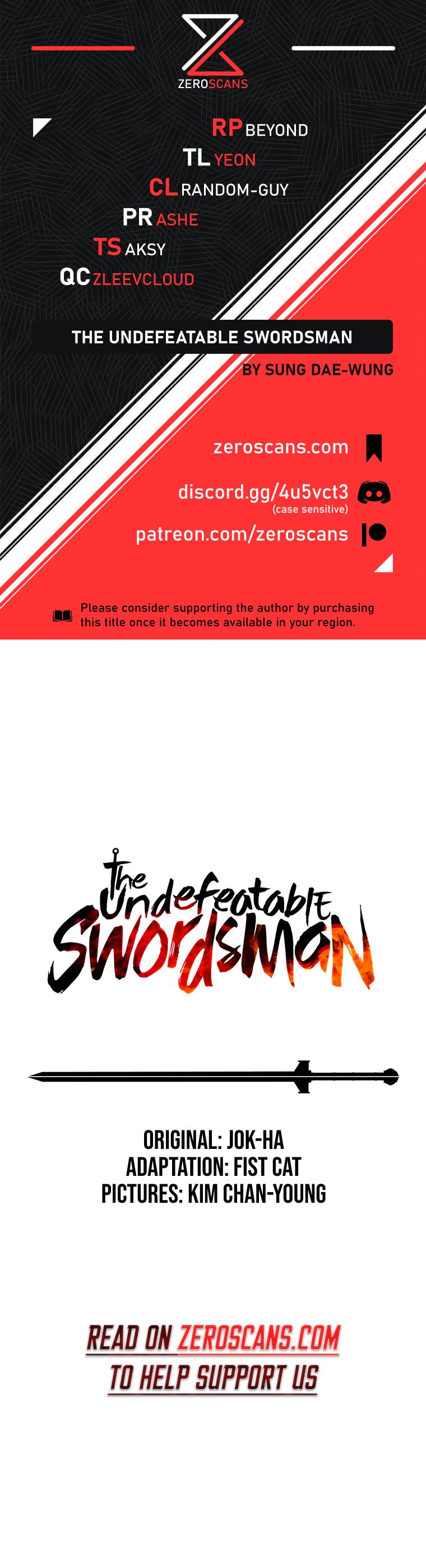 The Undefeatable Swordsman Chap 174 - Next Chap 175