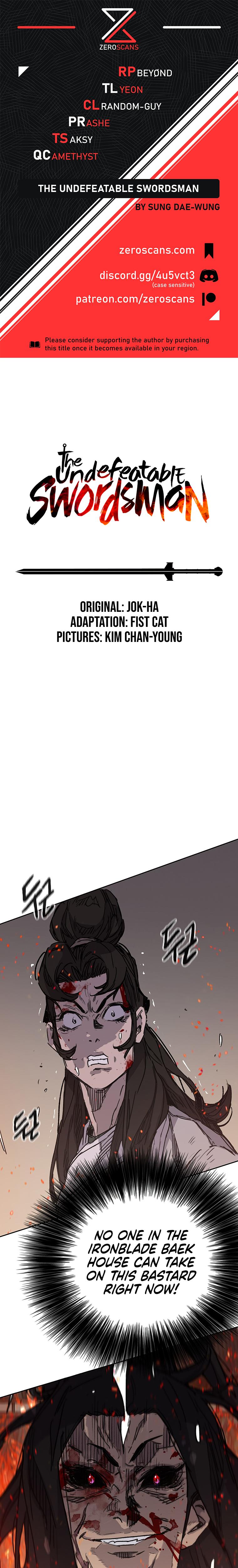 The Undefeatable Swordsman Chap 172 - Next Chap 173