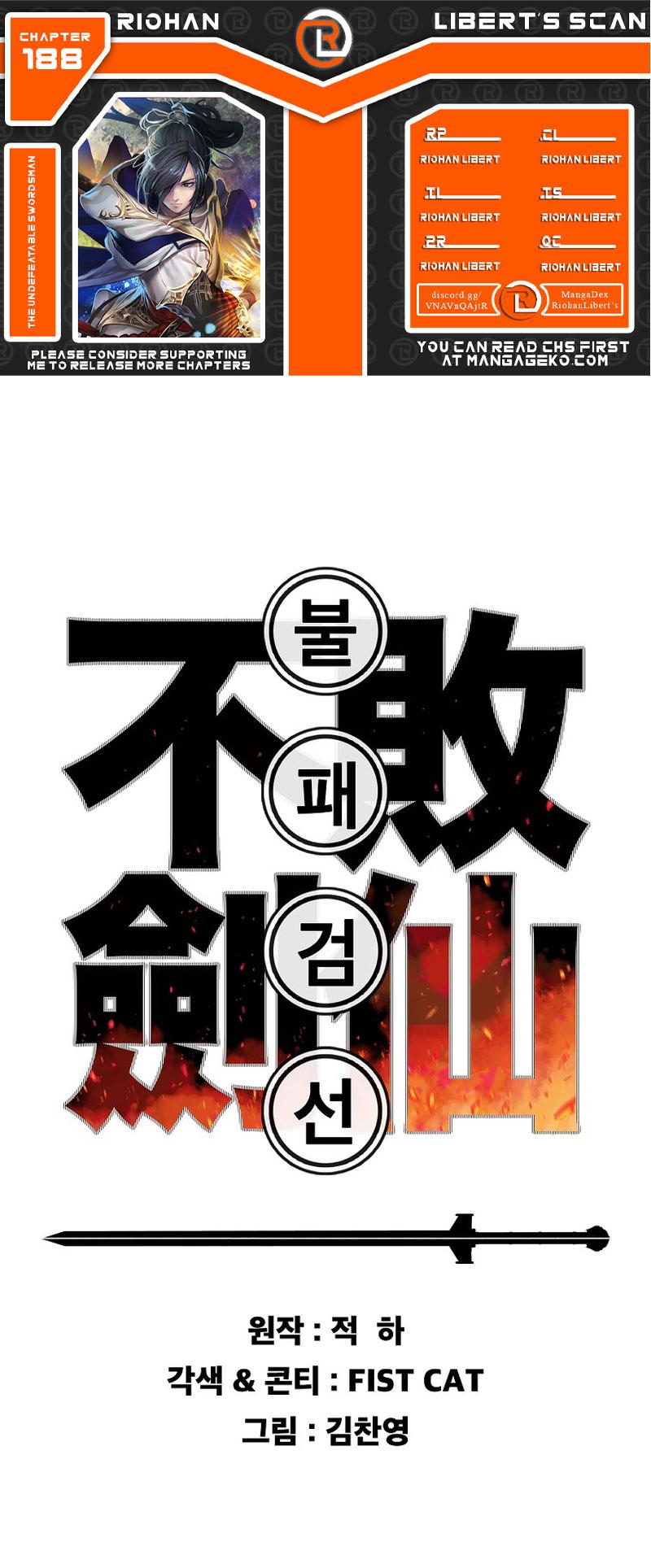 The Undefeatable Swordsman Chap 188 - Next Chap 189