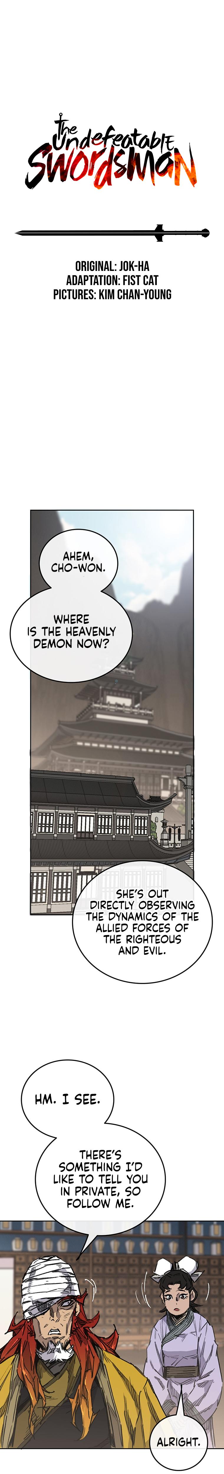 The Undefeatable Swordsman Chap 180 - Next Chap 181