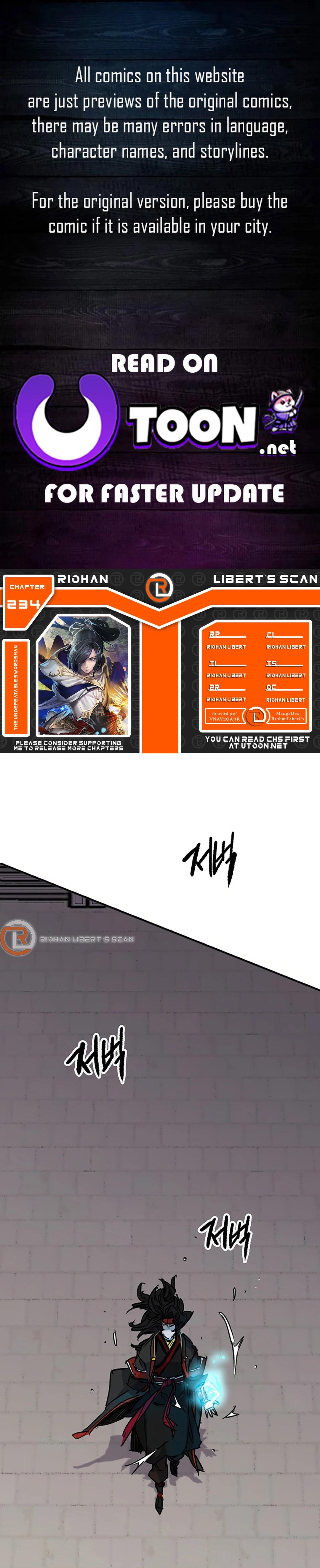 The Undefeatable Swordsman Chap 234 - Next Chap 235