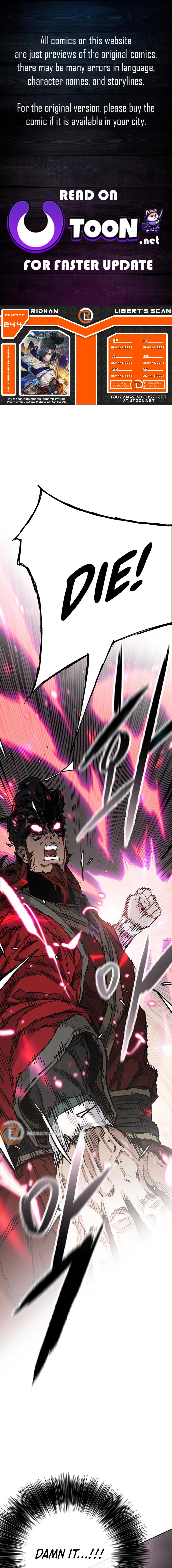 The Undefeatable Swordsman Chap 244 - Next Chap 245
