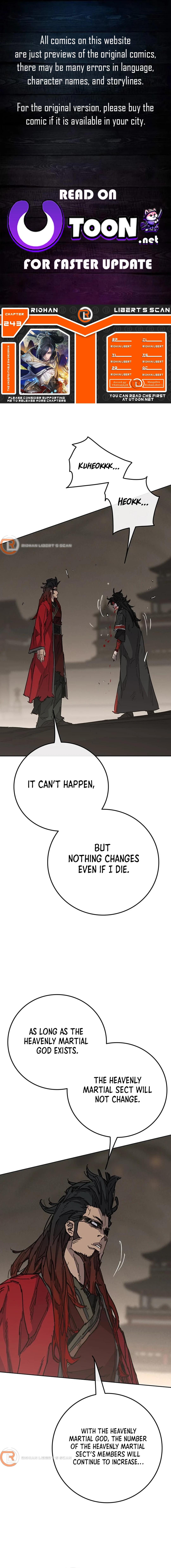 The Undefeatable Swordsman Chap 243 - Next Chap 244