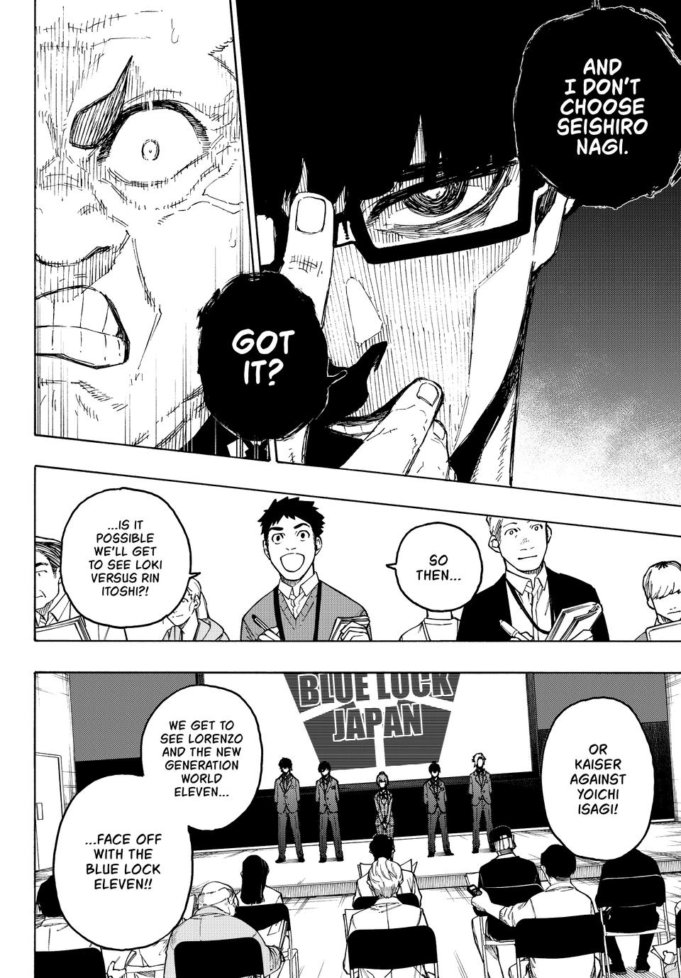 Blue Lock Chap 303 - Next Chap 304