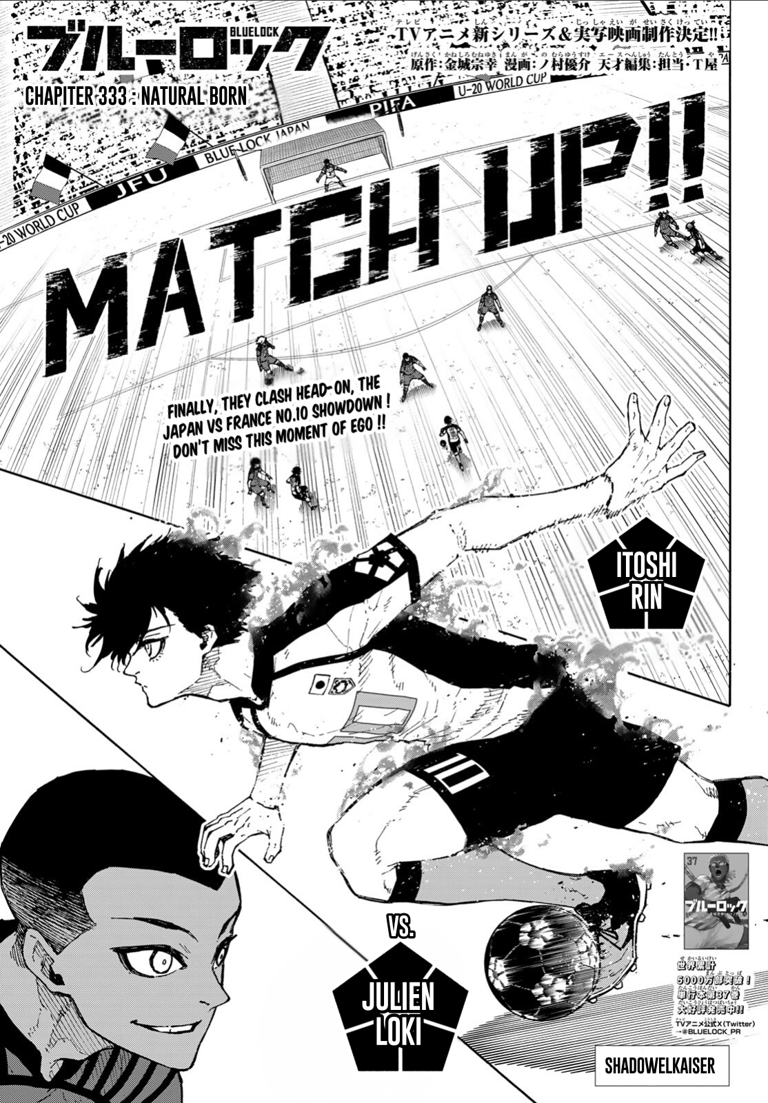 Blue Lock English version Chap 333 - Next Chap 334