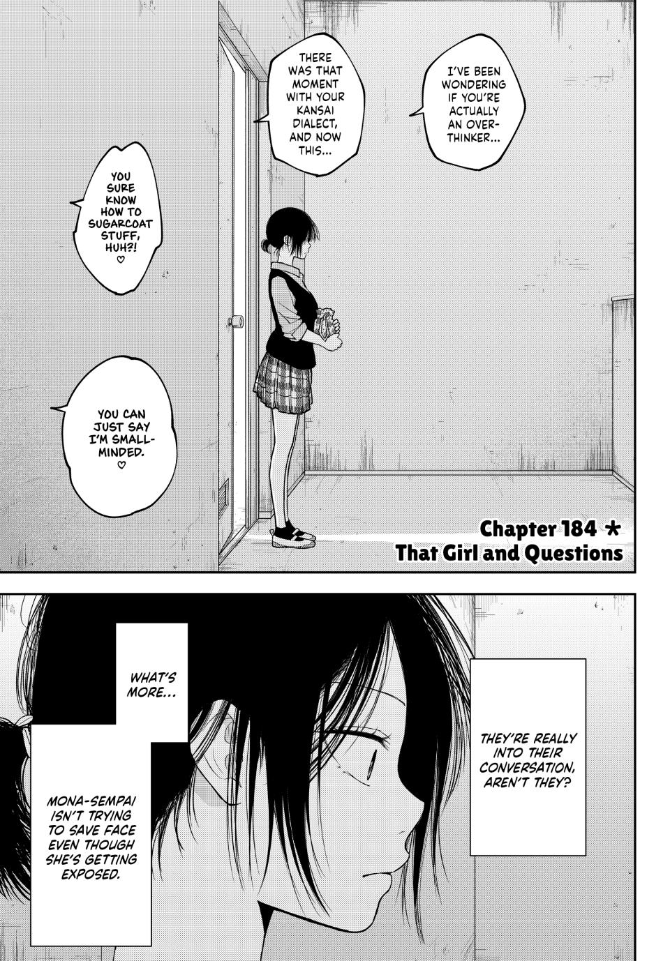 Kuroiwa Medaka ni Watashi no Kawaii ga Tsuujinai Chap 184 - Next Chap 185