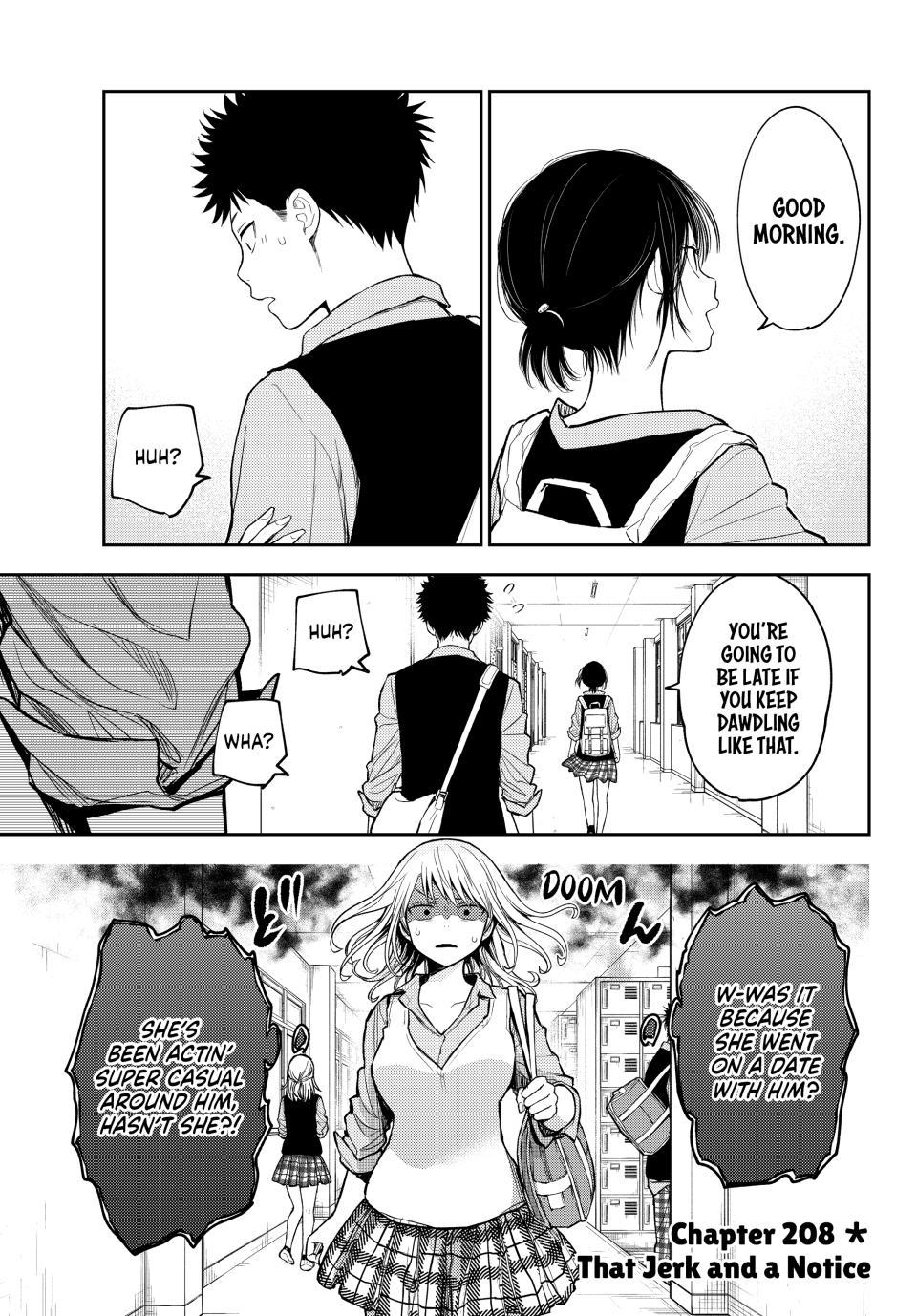 Kuroiwa Medaka ni Watashi no Kawaii ga Tsuujinai Chap 208 - Next Chap 209