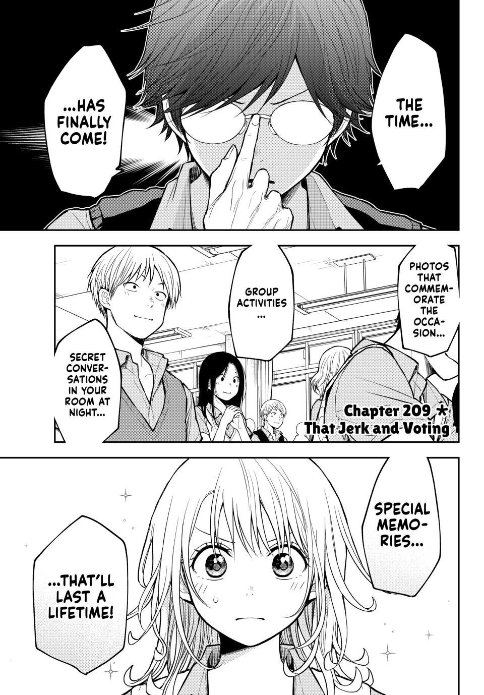 Kuroiwa Medaka ni Watashi no Kawaii ga Tsuujinai Chap 209 - Next Chap 210
