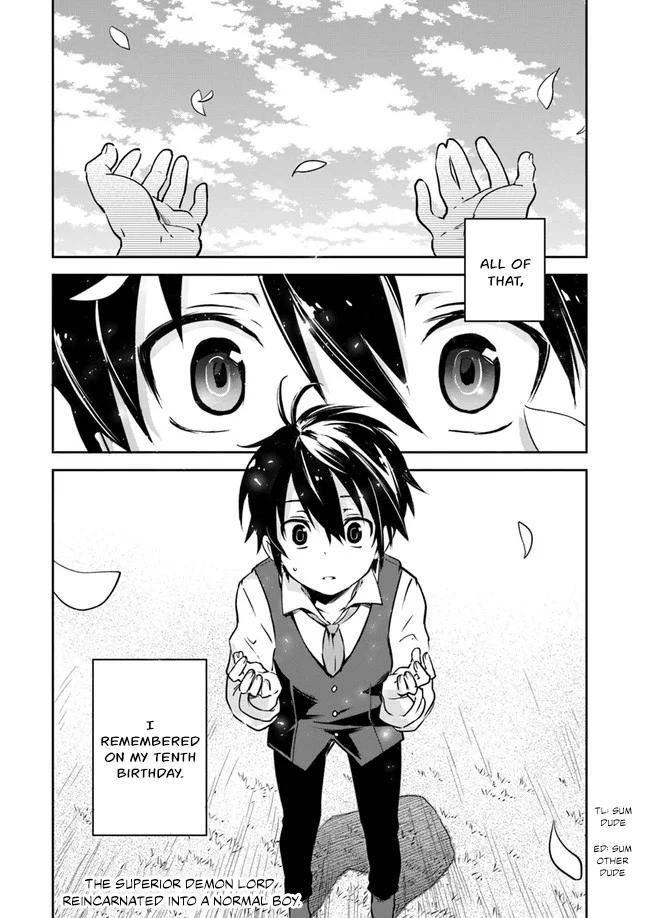 Henkyougurashi no Maou, Tensei shite Saikyou no Majutsushi ni Naru Chap 1 - Next Chap 2