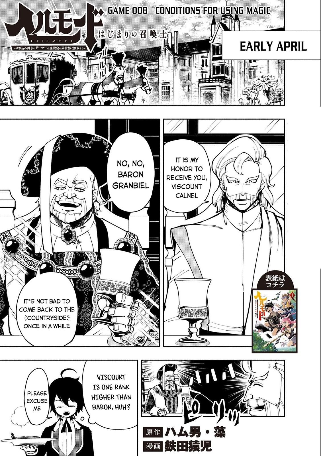 Hell Mode: Yarikomi Suki no Gamer wa Hai-settei no Isekai de Musou suru - Hajimari no Shoukanshi Chap 8 - Next Chap 9