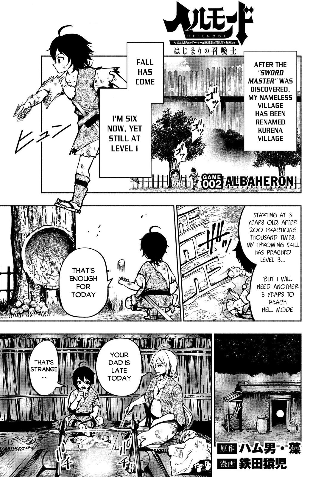 Hell Mode: Yarikomi Suki no Gamer wa Hai-settei no Isekai de Musou suru - Hajimari no Shoukanshi Chap 2 - Next Chap 3