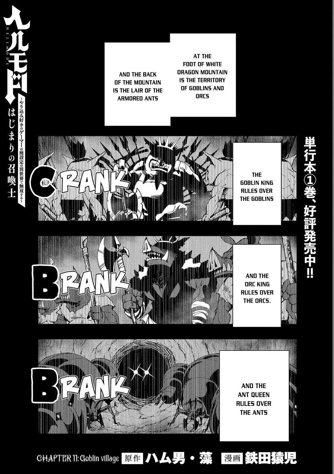 Hell Mode: Yarikomi Suki no Gamer wa Hai-settei no Isekai de Musou suru - Hajimari no Shoukanshi Chap 11 - Next Chap 12