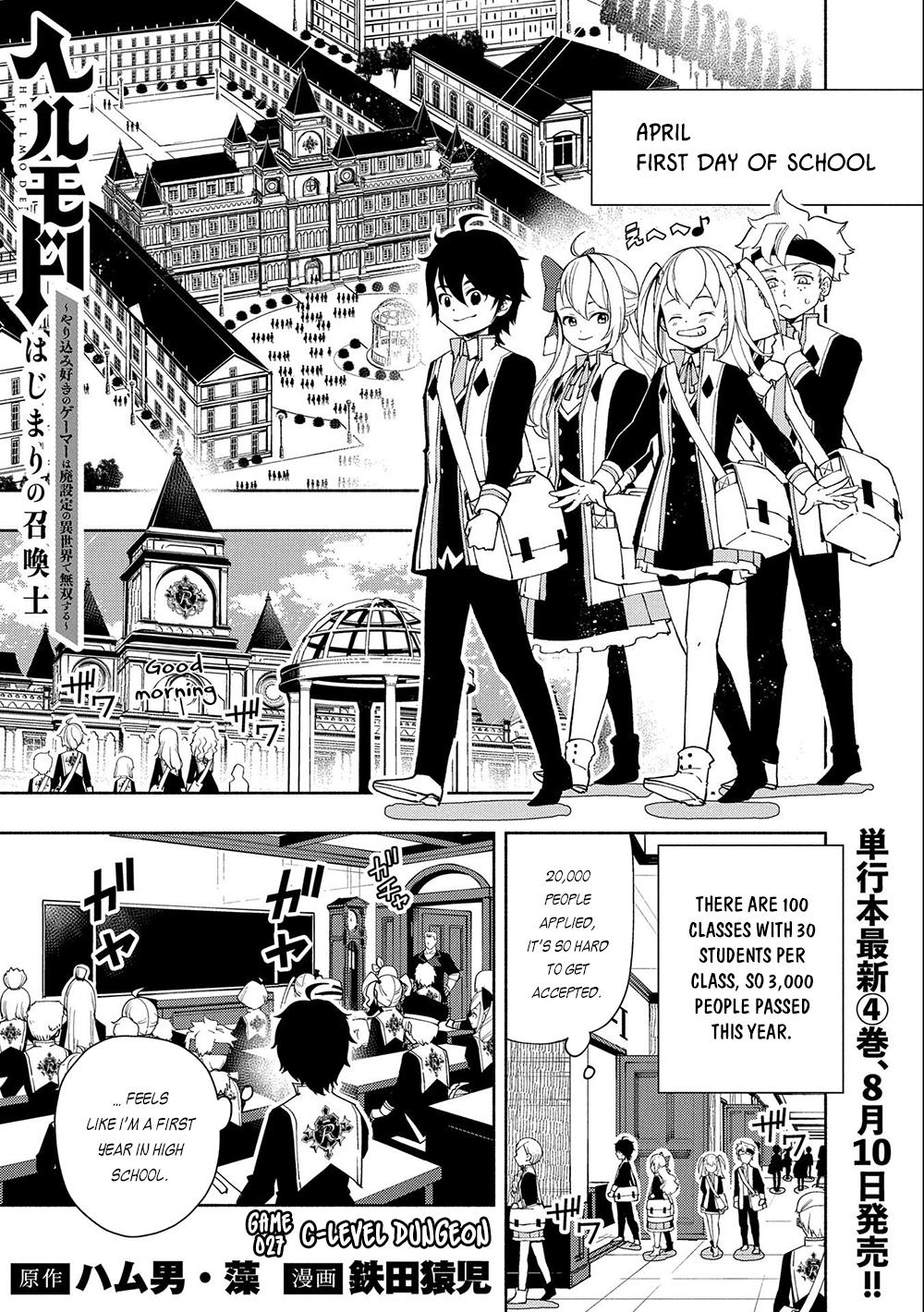 Hell Mode: Yarikomi Suki no Gamer wa Hai-settei no Isekai de Musou suru - Hajimari no Shoukanshi Chap 27 - Next Chap 28