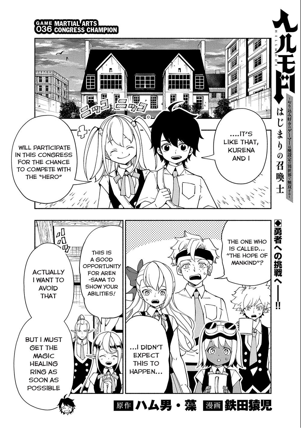 Hell Mode: Yarikomi Suki no Gamer wa Hai-settei no Isekai de Musou suru - Hajimari no Shoukanshi Chap 36 - Next Chap 37