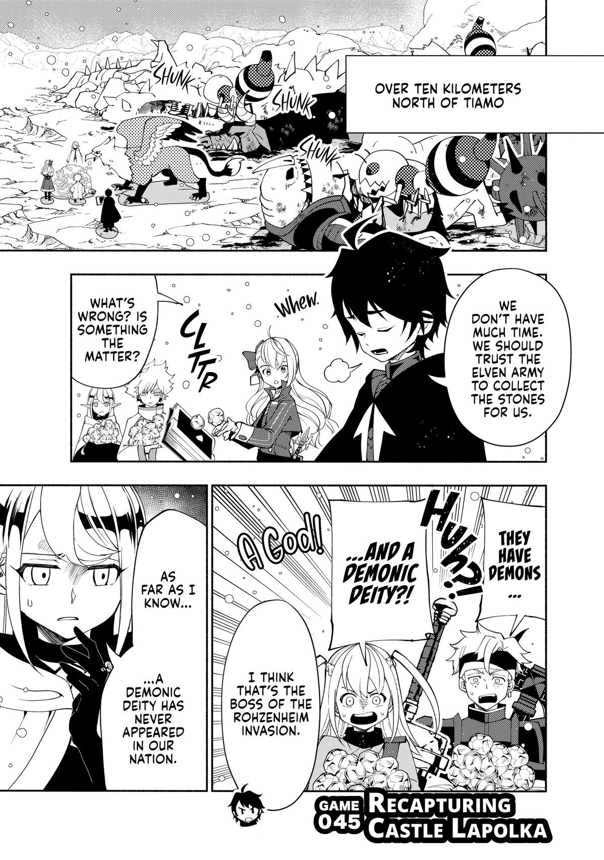 Hell Mode: Yarikomi Suki no Gamer wa Hai-settei no Isekai de Musou suru - Hajimari no Shoukanshi Chap 45 - Next Chap 46