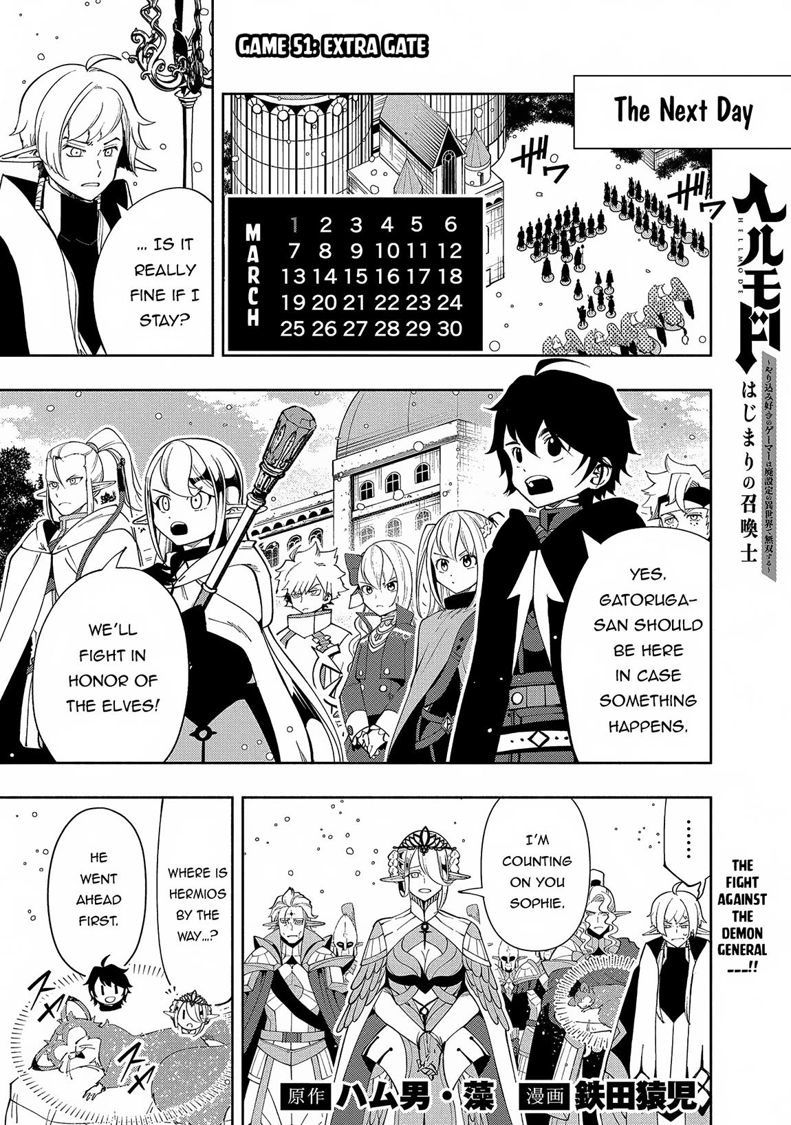 Hell Mode: Yarikomi Suki no Gamer wa Hai-settei no Isekai de Musou suru - Hajimari no Shoukanshi Chap 51 - Next Chap 52