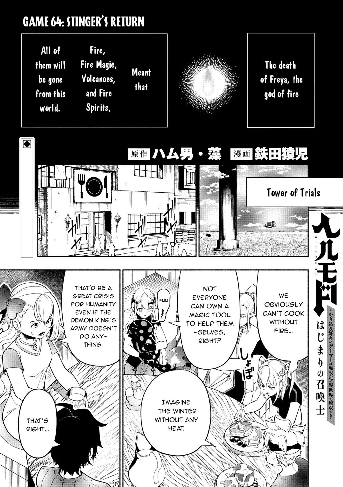 Hell Mode: Yarikomi Suki no Gamer wa Hai-settei no Isekai de Musou suru - Hajimari no Shoukanshi Chap 64 - Next Chap 65