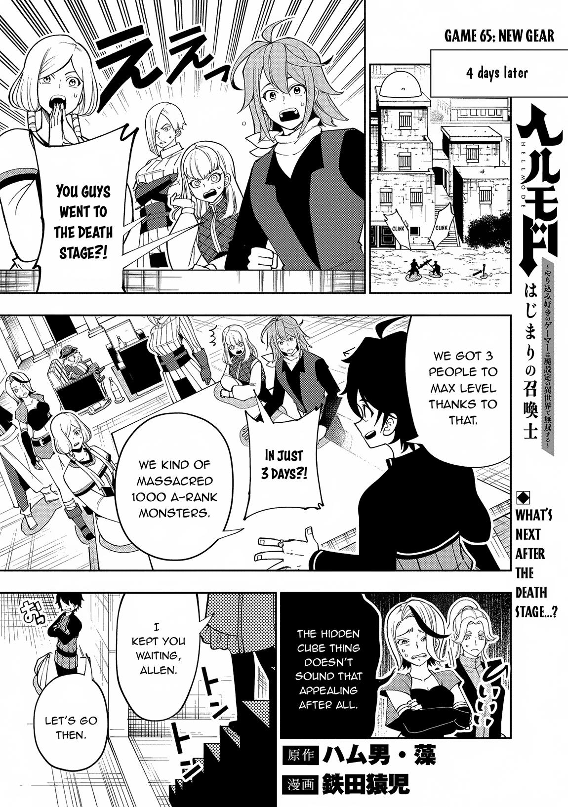 Hell Mode: Yarikomi Suki no Gamer wa Hai-settei no Isekai de Musou suru - Hajimari no Shoukanshi Chap 65 - Next Chap 66