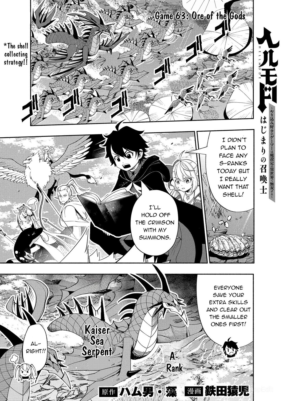 Hell Mode: Yarikomi Suki no Gamer wa Hai-settei no Isekai de Musou suru - Hajimari no Shoukanshi Chap 63 - Next Chap 64