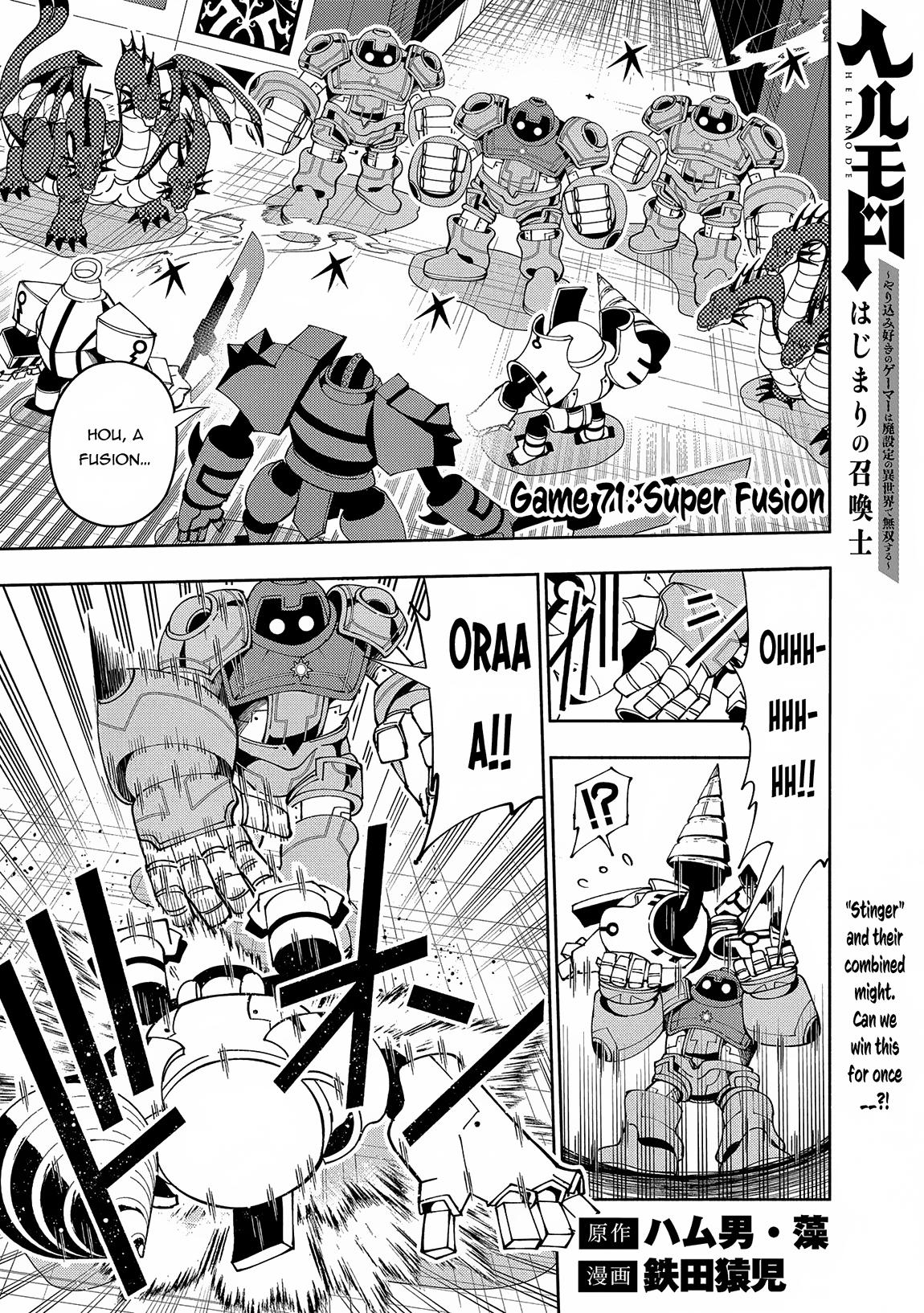 Hell Mode: Yarikomi Suki no Gamer wa Hai-settei no Isekai de Musou suru - Hajimari no Shoukanshi Chap 71 - Next Chap 72