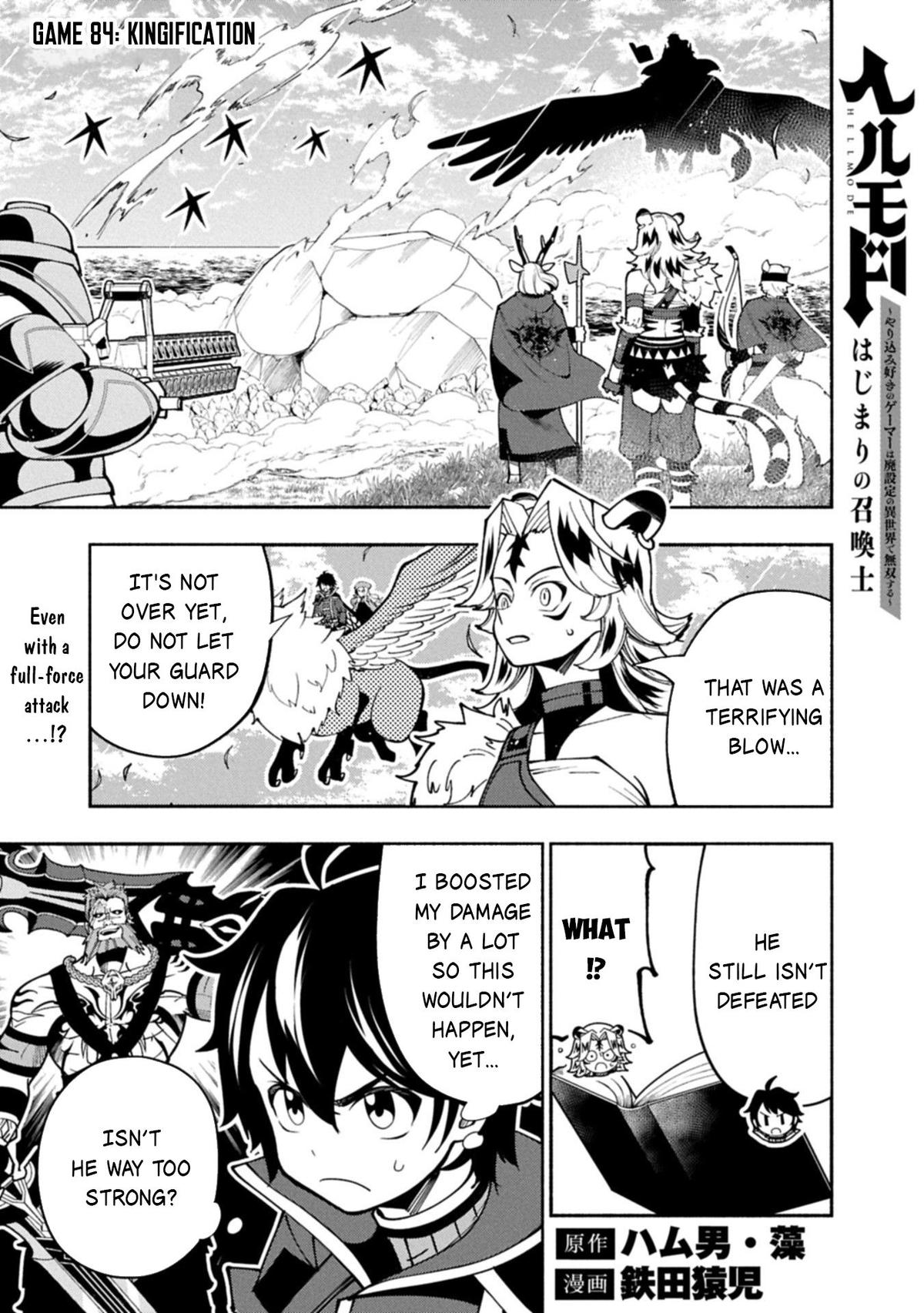 Hell Mode: Yarikomi Suki no Gamer wa Hai-settei no Isekai de Musou suru - Hajimari no Shoukanshi Chap 84 - Next Chap 85