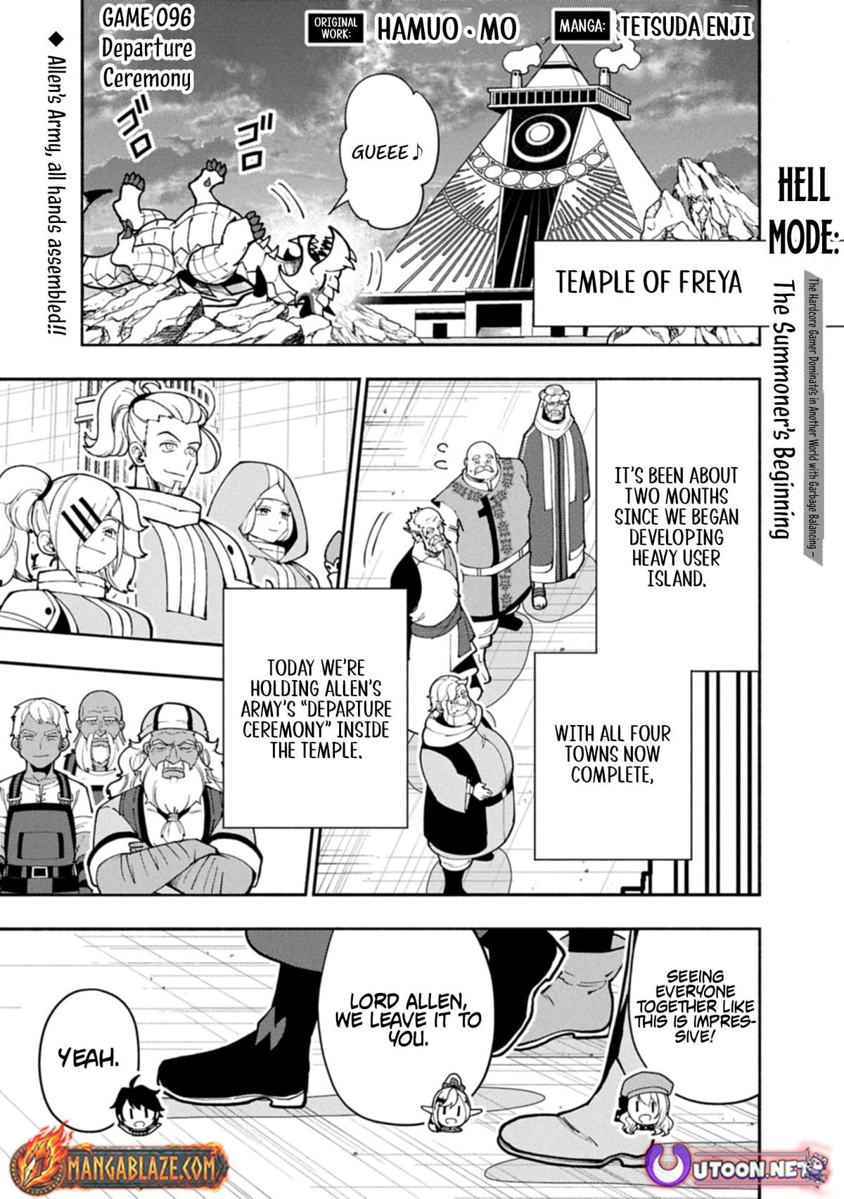 Hell Mode: Yarikomi Suki no Gamer wa Hai-settei no Isekai de Musou suru - Hajimari no Shoukanshi Chap 96.1 - Next Chap 97.1
