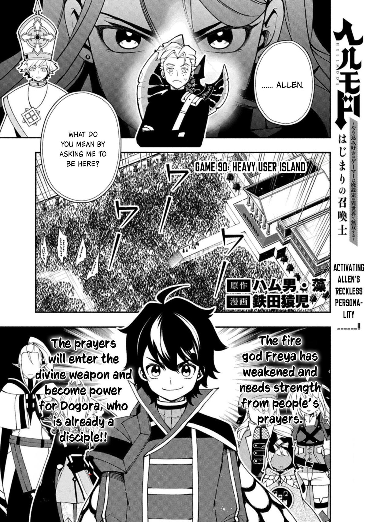 Hell Mode: Yarikomi Suki no Gamer wa Hai-settei no Isekai de Musou suru - Hajimari no Shoukanshi Chap 90 - Next Chap 91