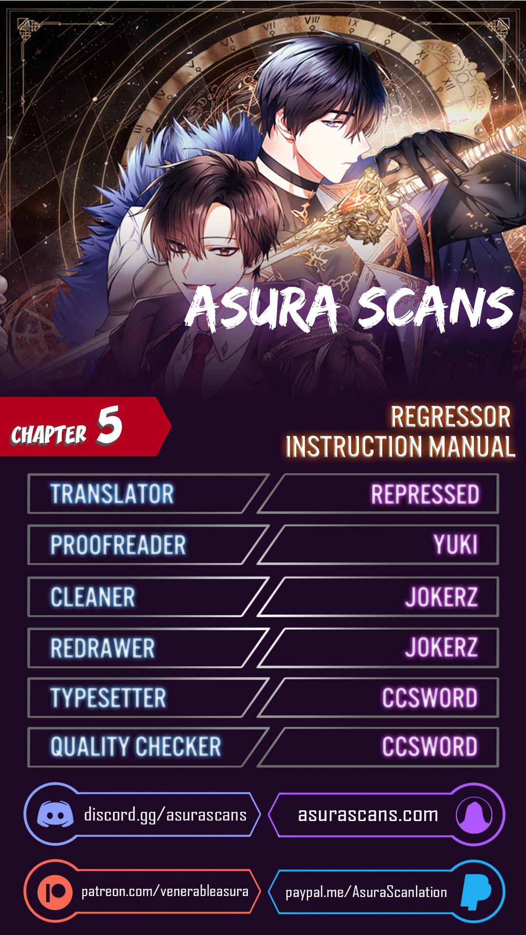 Regressor Instruction Manual Chap 5 - Next Chap 6