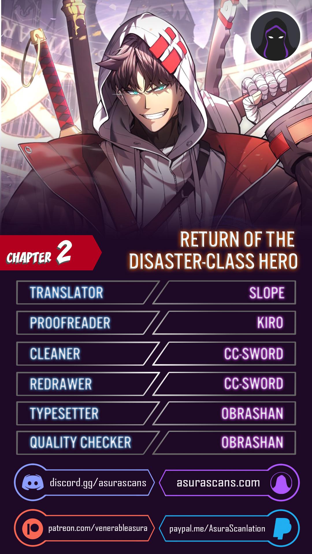 Return of the Disaster-Class Hero Chap 2 - Next Chap 3