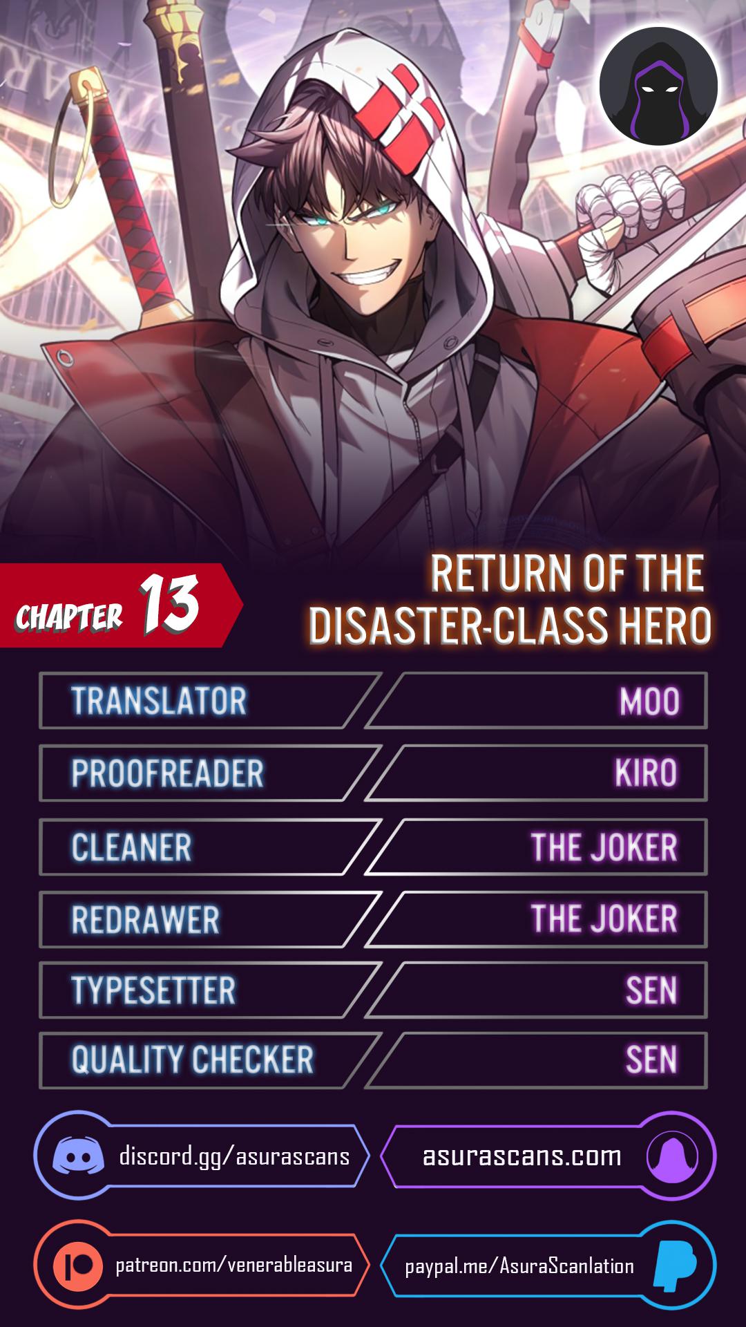Return of the Disaster-Class Hero Chap 13 - Next Chap 14