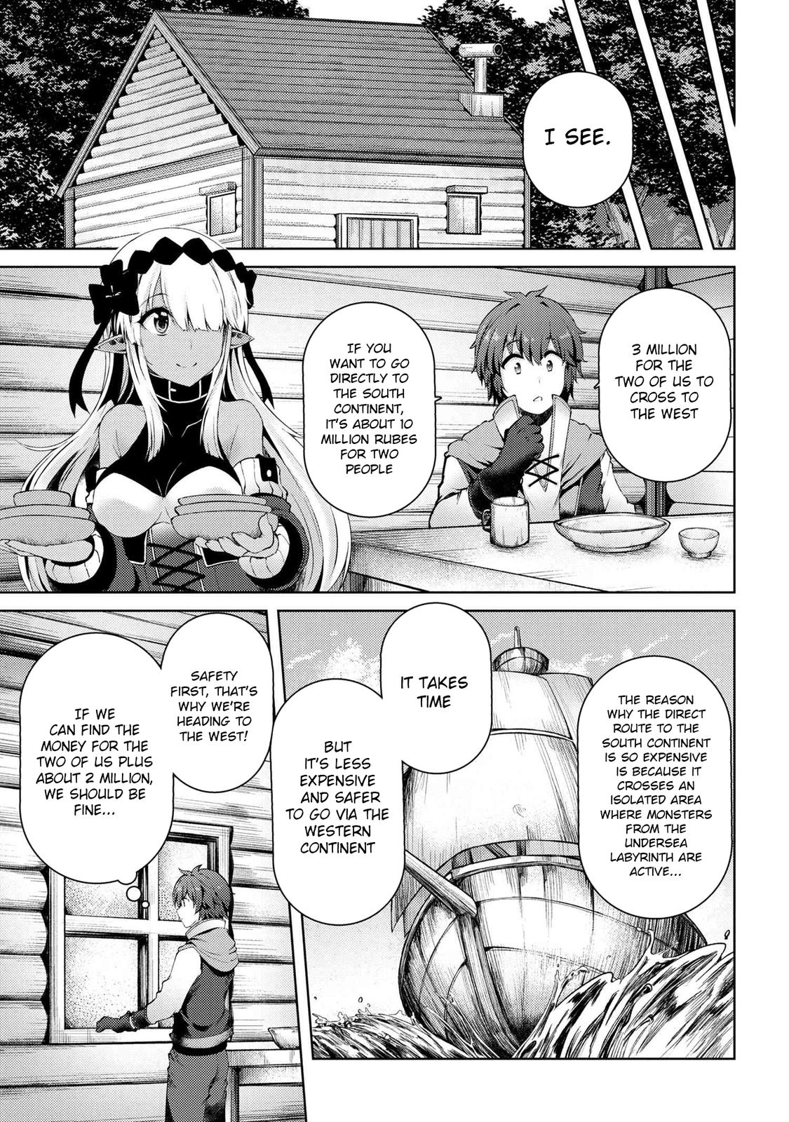 Ie ga Moete Jinsei Doudemo Yoku Natta kara Nokotta Nakenashi no Kane de Dark Elf no Dorei wo Katta. Chap 4.2 - Next Chap 5.2