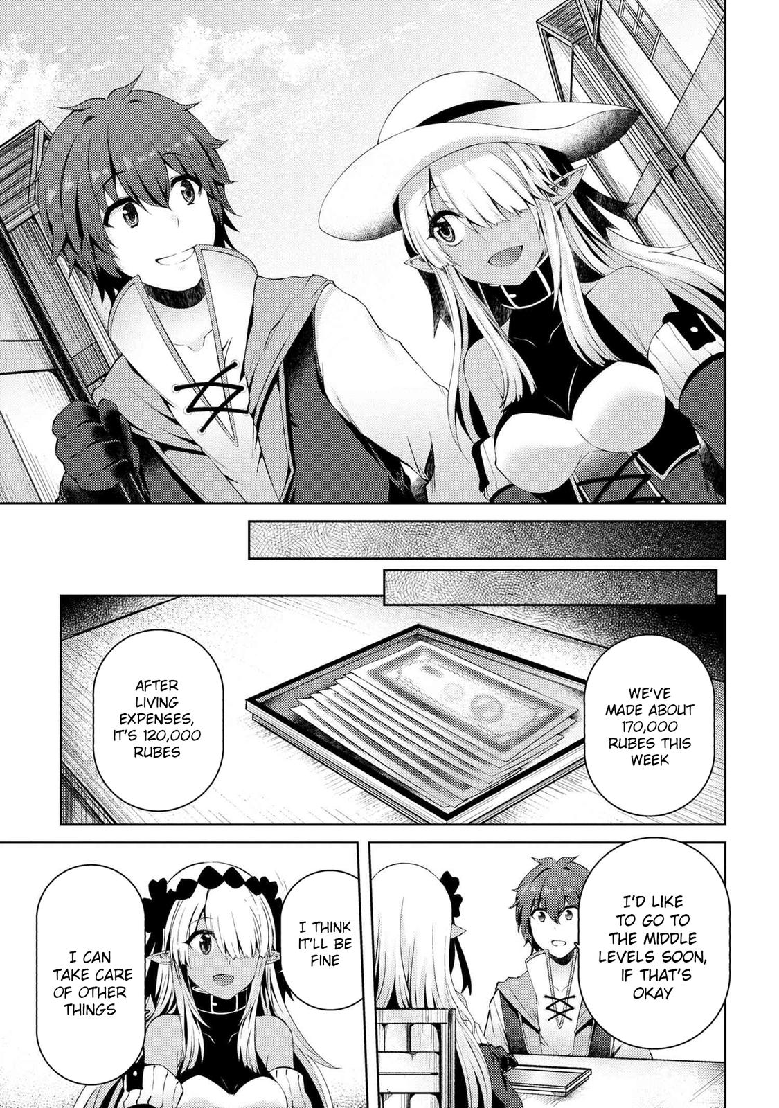 Ie ga Moete Jinsei Doudemo Yoku Natta kara Nokotta Nakenashi no Kane de Dark Elf no Dorei wo Katta. Chap 4.2 - Next Chap 5.2