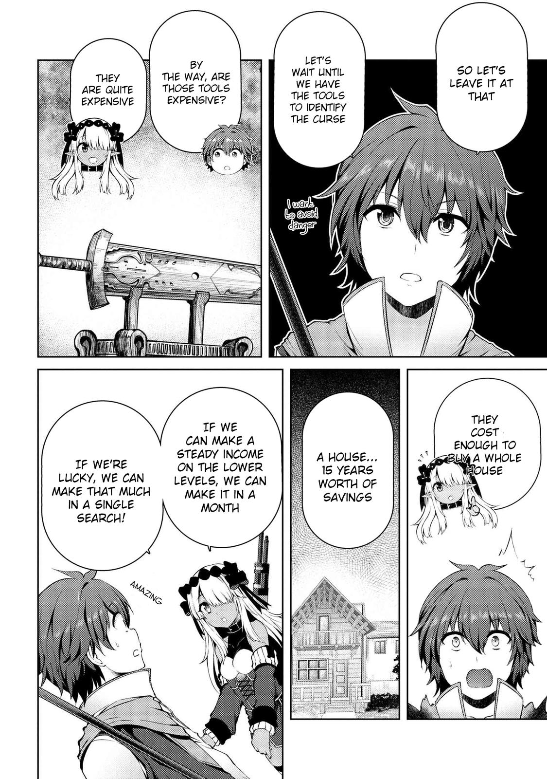 Ie ga Moete Jinsei Doudemo Yoku Natta kara Nokotta Nakenashi no Kane de Dark Elf no Dorei wo Katta. Chap 4.2 - Next Chap 5.2