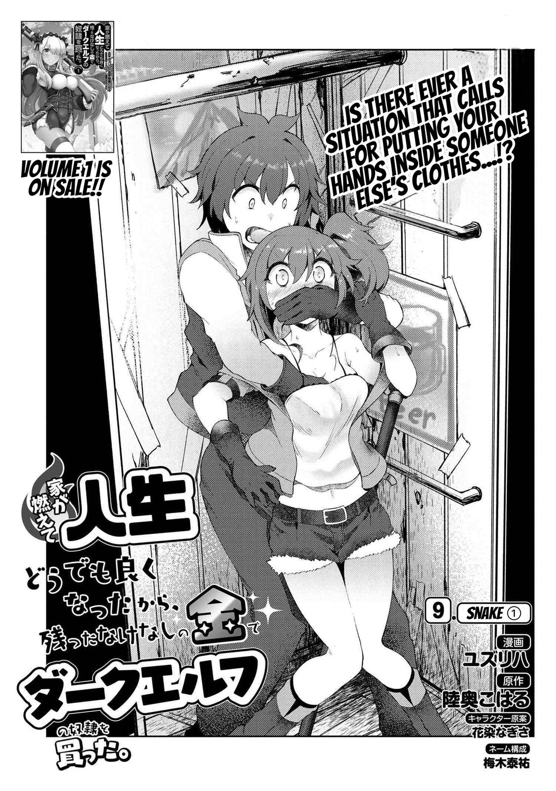 Ie ga Moete Jinsei Doudemo Yoku Natta kara Nokotta Nakenashi no Kane de Dark Elf no Dorei wo Katta. Chap 9.1 - Next Chap 10.1