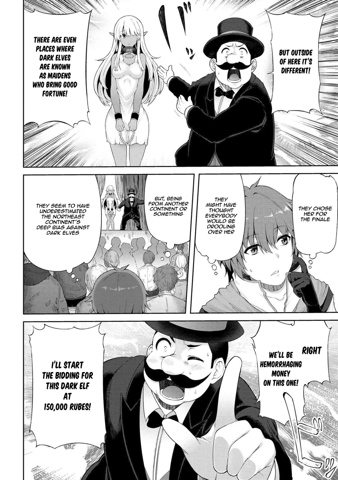 Ie ga Moete Jinsei Doudemo Yoku Natta kara Nokotta Nakenashi no Kane de Dark Elf no Dorei wo Katta. Chap 1 - Next Chap 2