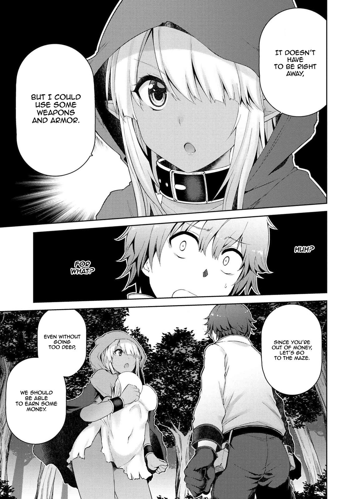 Ie ga Moete Jinsei Doudemo Yoku Natta kara Nokotta Nakenashi no Kane de Dark Elf no Dorei wo Katta. Chap 2.1 - Next Chap 3.1