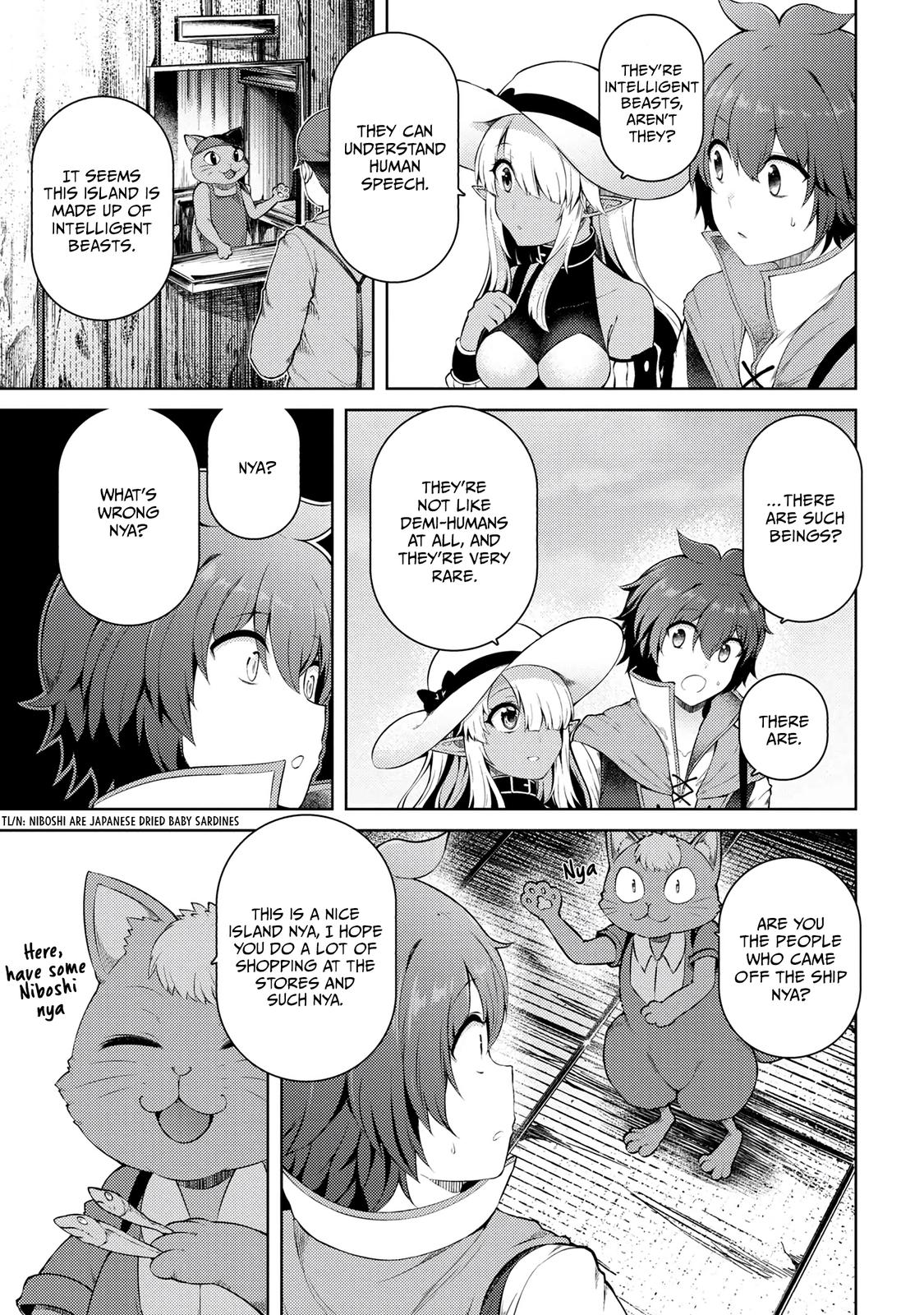 Ie ga Moete Jinsei Doudemo Yoku Natta kara Nokotta Nakenashi no Kane de Dark Elf no Dorei wo Katta. Chap 15.1 - Next Chap 16.1