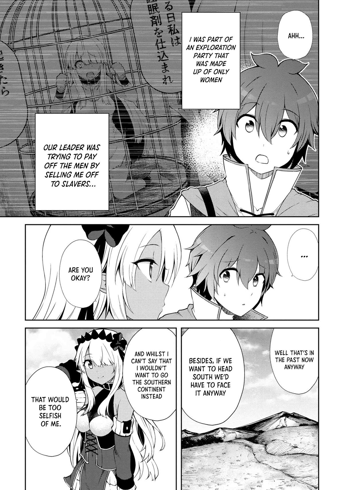 Ie ga Moete Jinsei Doudemo Yoku Natta kara Nokotta Nakenashi no Kane de Dark Elf no Dorei wo Katta. Chap 18.2 - Next Chap 19.2