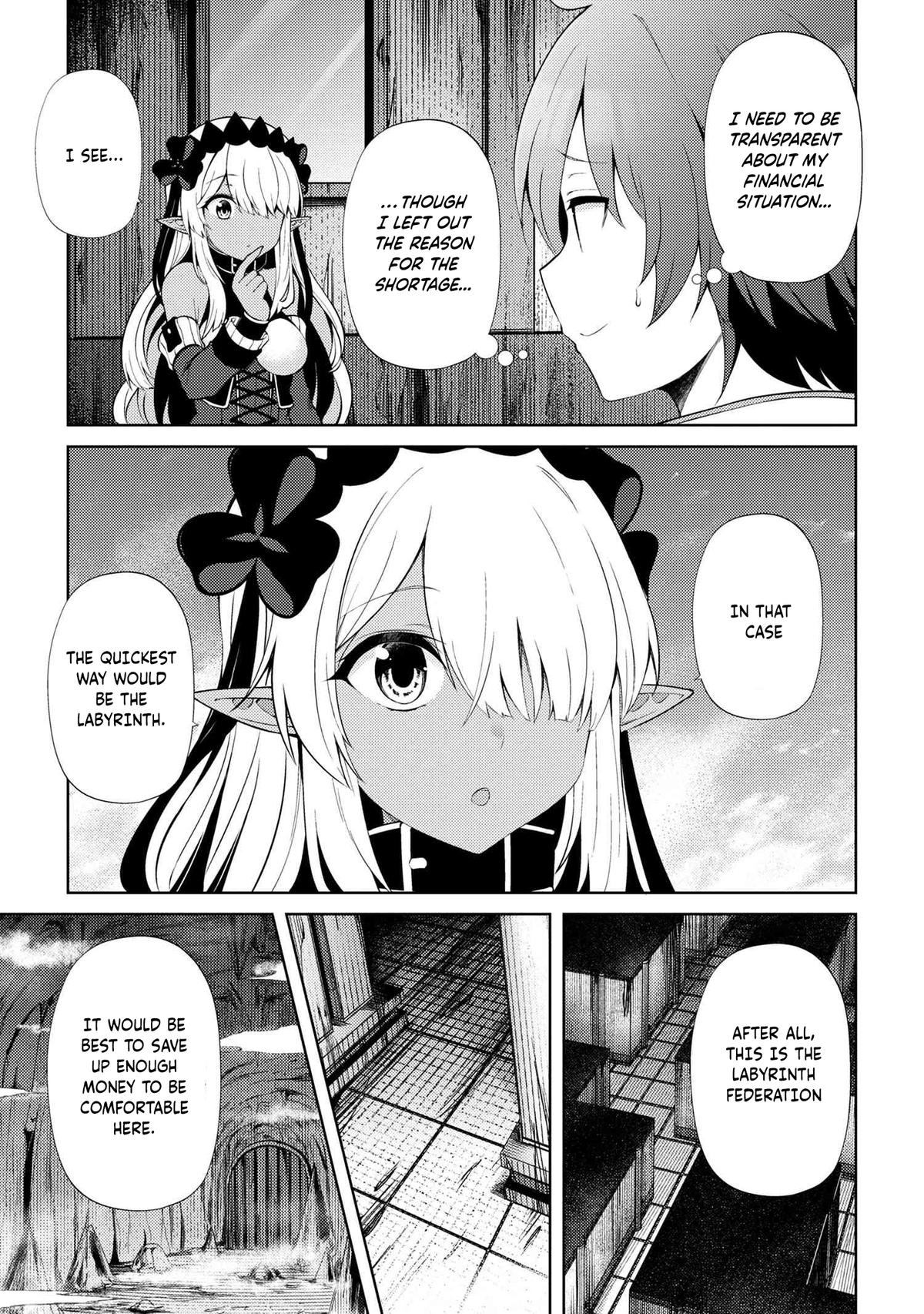 Ie ga Moete Jinsei Doudemo Yoku Natta kara Nokotta Nakenashi no Kane de Dark Elf no Dorei wo Katta. Chap 19.1 - Next Chap 20.1