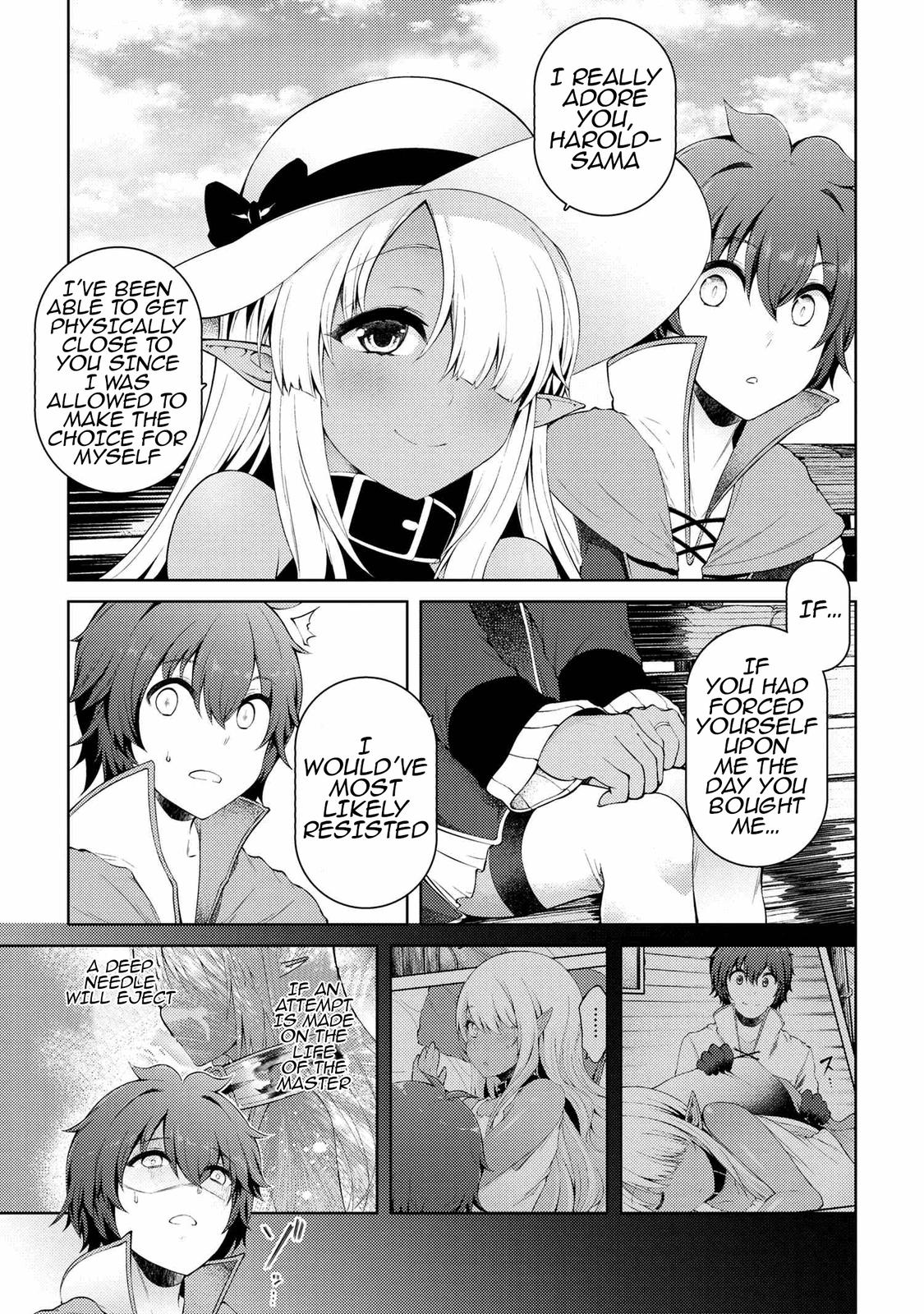 Ie ga Moete Jinsei Doudemo Yoku Natta kara Nokotta Nakenashi no Kane de Dark Elf no Dorei wo Katta. Chap 11.6 - Next Chap 12.6
