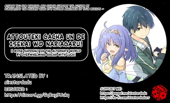 Attouteki Gacha Un de Isekai wo Nariagaru! Chap 24 - Next Chap 25