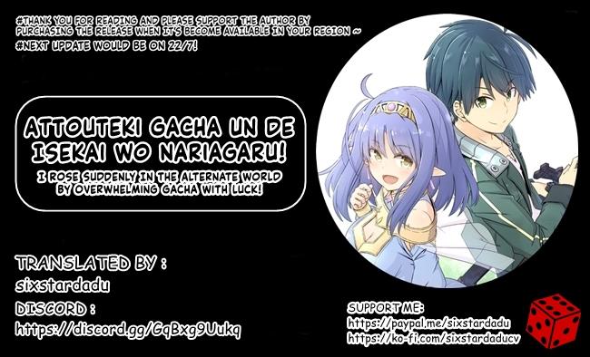 Attouteki Gacha Un de Isekai wo Nariagaru! Chap 29 - Next Chap 30