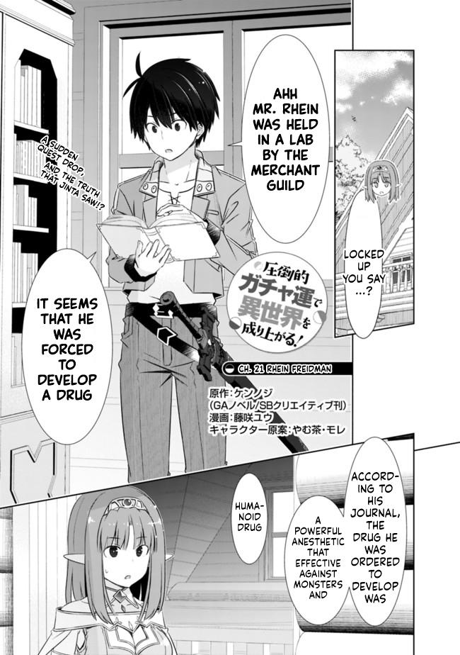 Attouteki Gacha Un de Isekai wo Nariagaru! Chap 21 - Next Chap 22