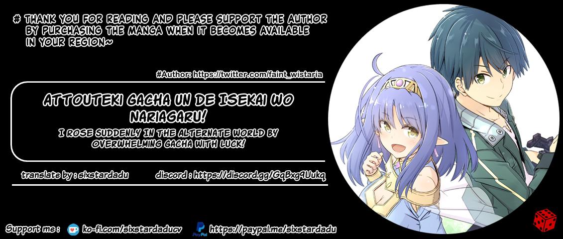 Attouteki Gacha Un de Isekai wo Nariagaru! Chap 31.2 - Next Chap 32.2