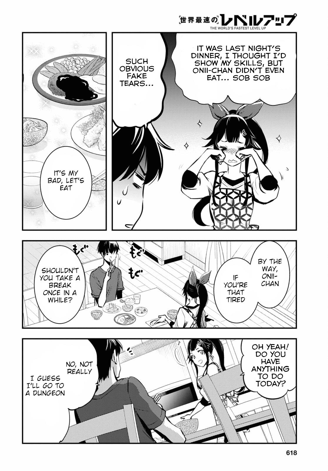 Sekai Saisoku no Level Up Chap 4 - Next Chap 5