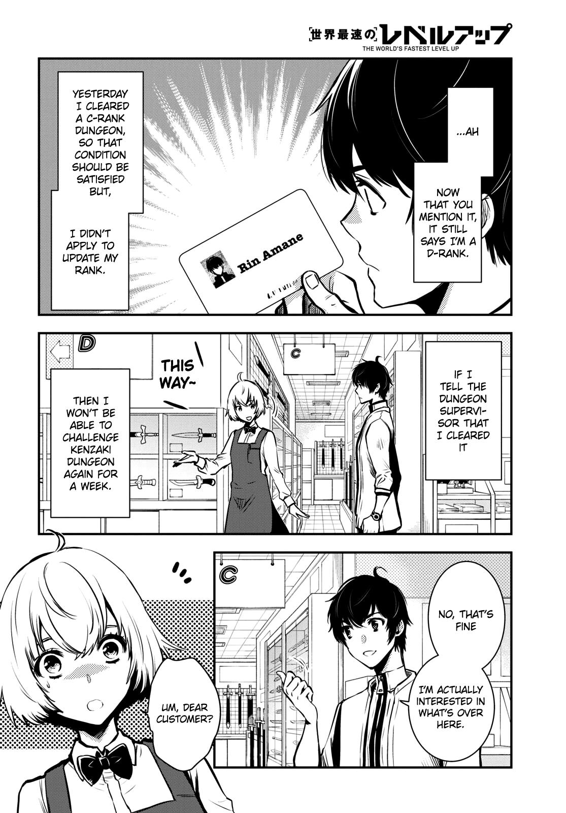 Sekai Saisoku no Level Up Chap 9 - Next Chap 10