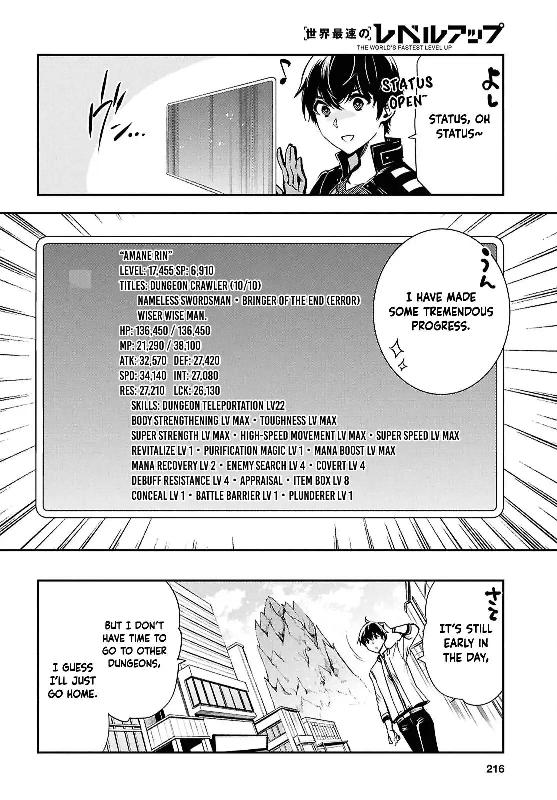 Sekai Saisoku no Level Up Chap 42 - Next Chap 43
